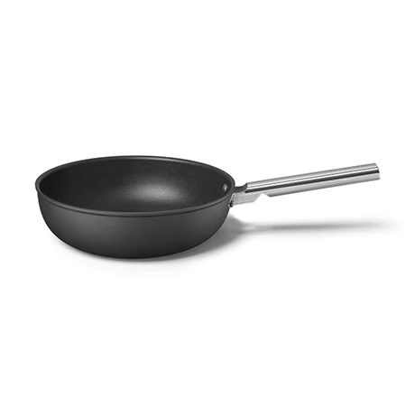 Smeg Wok Aluminium Antiadhésif 30 Cm Noir Mat - Image 2