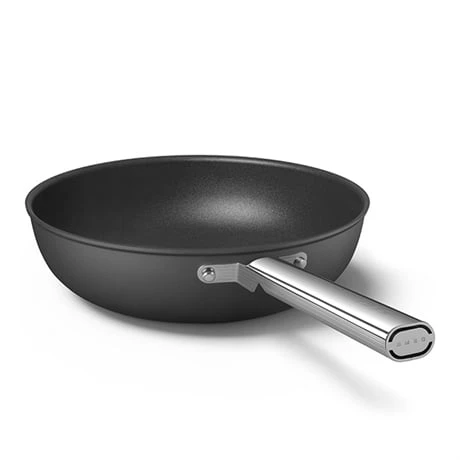 Smeg Wok Aluminium Antiadhésif 30 Cm Noir Mat - Image 3