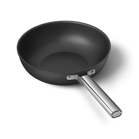 Smeg Wok Aluminium Antiadhésif 30 Cm Noir Mat - Image 4