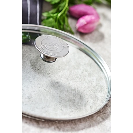 De Buyer Couvercle En Verre Cerclé Inox 18 Cm - Image 3