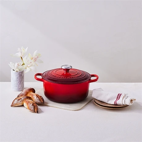 Le Creuset Cocotte Fonte Rond 24 Cm Cerise - Image 4