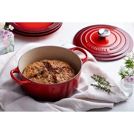 Le Creuset Cocotte Fonte Rond 26 Cm Cerise - Image 4