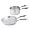 Batterie De Cuisine Excell'Inox 2 Casseroles Et 2 Poêles Tout Inox