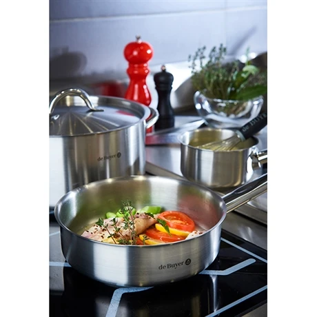De Buyer Sauteuse Bord Droit Inox 24 Cm Prim'Appety - Image 2