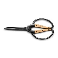 Ciseaux De Cuisine Forgés 21 Cm Noir Avec Inserts Bambou