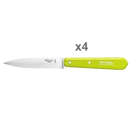 Opinel Set 4 Couteaux Office Lames Lisses Inox 10 Cm Coloris Pomme - Image 2