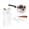 Kit Chocolats De Pâques : Casserole Bain Marie + Thermosonde + Moule Pour Friture