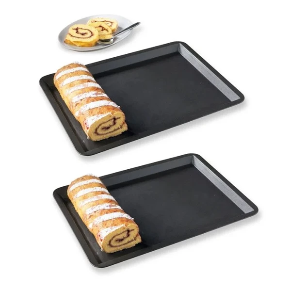 Lot 2 Plaques à Pâtisserie Anti-adhérentes 40 Cm
